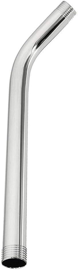 30CM Stainless Steel Shower Head Extension Bathroom Shower Arm Wall Mounted Pipe Threaded Connection 1/2,As Shows (As Shows)