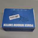 Window Switch Assembly with 3 Single Switches & LED Backlight, Compatible with Toyota Tundra/Sequoia 2007-2021 Models (Driver Side + Passenger/Rear Doors) (Four-Door Window Switch, Ice Blue)