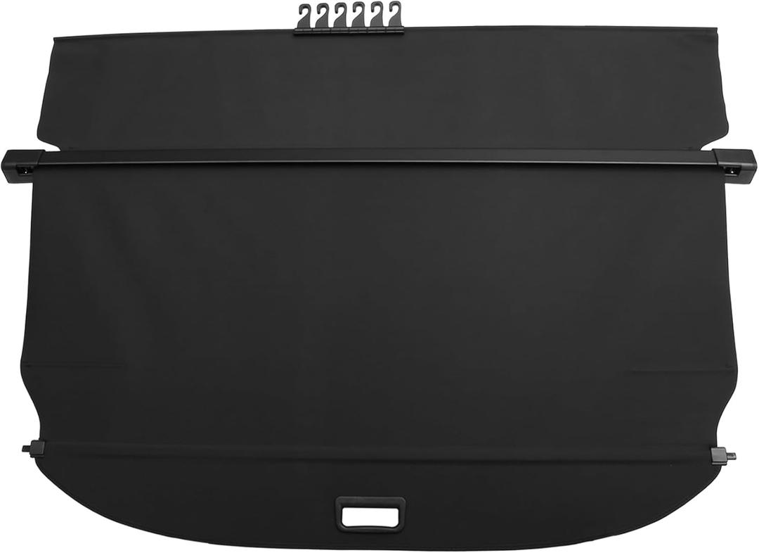 X AUTOHAUX Retractable Cargo Cover for Ford Edge 2015-2022 Waterproof Non Slip SUV Rear Trunk Shielding Shade Black