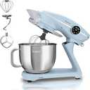 Instant Pot Instant Stand Mixer Pro,600W 10-Speed Electric Mixer with Digital Interface,7.4-Qt Stainless Steel Bowl,Dishwasher Safe Whisk,Dough Hook and Mixing Paddle, Pearl