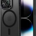 ESR for iPhone 14 Pro Case, Compatible with MagSafe, Shockproof Military-Grade Protection, Yellowing Resistant, Magnetic Phone Case for iPhone 14 Pro, Classic Hybrid Case (HaloLock), Frosted Black