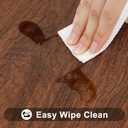 Smiry Rectangle Table Cloth Cover, Waterproof Elastic Fitted Picnic Tablecloth for 4 Foot Tables, Wipeable Flannel Backed Vinyl Tablecloths for Camping, Dining, Outdoor (Brown, 36" x 48")