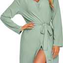 Ekouaer Rib Knit Pajamas Set for Women 3 Piece Lounge Sets Soft Cami and Shorts Pjs with Cardigan Loungewear S-XXL (S)