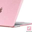 EooCoo Case Compatible with MacBook Air 13 inch 2026 2025-2022 Release M4 M3 M2 A3240 A3113 A2681, Glitter Hard Shell&Keyboard Skin Cover&Screen Protector for Mac Air 13.6 inch Case, Sparkly Pink