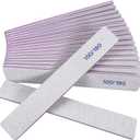 Nail Files (12 Pack), 100/180 Grit Emery Boards Nail File for Natural Nails and Acrylic Nails, Double Sided Emory Boards limas para unas acrilicas Profesional Fingernail Filer Reusable Manicure Gray