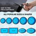 Poolvio 15-Foot Round Above Ground Pool Liner Pad, Geotextile Under Padding, Extends Liner Life, Puncture & Weed Barrier, Eco-Friendly Fabric