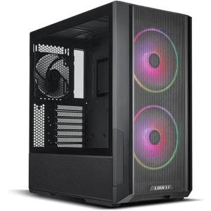 LIAN LI LANCOOL 216 E-ATX PC Case, Airflow Focus RGB Gaming Computer Case with All-Around Mesh Panels, 2x160mm & 1x140mm PWM Fans Pre-Installed and Innovative Rear PCIe Fan Bracket Chassis (Black)