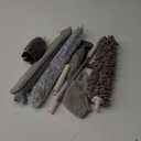 Duster with Extension Pole for Cleaning Ceiling Fans, High Ceilings, in Addition, Dusters for Cleaning Can Also Be Used for Low Places Cleaning, Such As Cabinets, Sofas, and Other Small Spaces. Gray
