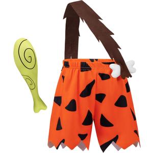 Spooktacular Creations Halloween Toddler Caveman Costume, Baby Costume for Boys, Family Cosplay Outfit for Halloween Dress Up (3T (3-4 YRS))