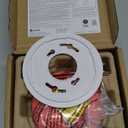 Kidde Smoke and Carbon Monoxide Detector, Hardwired with 10-Year Battery Backup, Voice Alerts, LED Status Lights, Interconnected, 85 dB Alarm, 5 inches