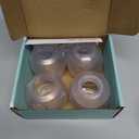 Child Safety Door Knob Cover (4 Pack) Hard-to-Remove Dual-Lock Door Handle Covers for Kids - Reusable Baby Proof Door Knob Locks - Installs Easily, No Tools Needed (Transparent)