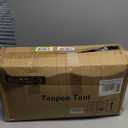 Teepee Tent for Kids, Natural Cotton Toddler Play Tent with Colorful Flags & Mat and Dream Catcher, Foldable Kids Teepee Tent Easy to Assemble for Girls & Boys