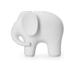 REEZHEE Modern Simple Ceramic White Elephant Living Room Home Office Decoration (Small White Elephant)