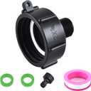 4 x 275-330 IBC Tote Hose Adapter, Food Grade IBC Drain Adapter,Water Hose Male Adapter for Garden Hose,2" coarse Thread X 3/4" Garden Hose