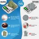 4 x Oven Mitts and Pot Holders 4 pcs Set,High Heat Resistant 500 Degree Extra Thicken Long Kitchen Cotton Oven Glove for Cooking (12 Inch,Green)