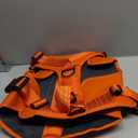 ICEFANG GN8 Tactical Dog Harness with 4X Metal Buckles for Large Sized Dogs,Reflective in Training Walking K9 Vest,No-Pull Front Leash Clip,Adjustable Pet Harness (Orange, Large (Pack of 1))