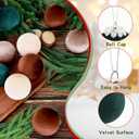 Christmas Tree Ornaments Velvet Balls, 3.15in Large Velvet Christmas Balls Ornaments for Tree Decorations Shatterproof Flocked Hanging Ornaments Xmas Holiday Party Home Decor, Muti-A, 12Pcs