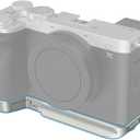 SmallRig Base Plate for Sony A7C II/A7CR, Bottom Mount Plate (Silver) with Built-in Quick-Release Plate for Arca, QD Socket, Strap Slot, 1/4"-20 and 3/8"-16 Threaded Hole - 4439