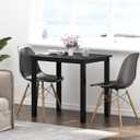 Need Dining Table Small Computer Desk for Home&Office- 31.5" Length Small Writing Desk Gaming Desk Students Laptop Use, Black Desktop & Black Frame AC3CB(80 * 60), 31.5x23.6 Inch