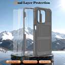 Leptech for Motorola Moto G Play 2026 Case, for Moto G 2026/2025 Case with 2 Pack Tempered Glass Screen Protector, Heavy Duty Shockproof Protective Phone Cover (Red)