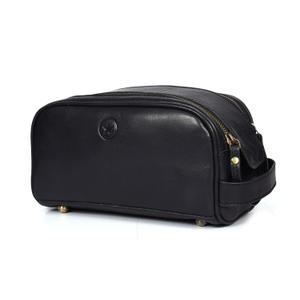 Leather Toiletry Travel Pouch Leather Waterproof Dopp Kit By Aaron Leather Goods
