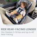 Britax Poplar S Convertible Car Seat, 2-in-1 Car Seat Extended Rear Facing, 17 Slim Car Seat Design with Fast & Easy ClickTight Installation, Anti-Rebound Bar & SafeWash Fabrics Glacier Graphite, Expiry Date: 12/2035
