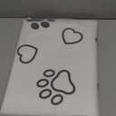 AceOrbit 24x36 Inch Non-Slip Dog Grooming Mat for Table Dog Vet Mat Black and White Paw Print Pet Grooming Pad for Cat Pet Checkups Rehabilitation Bath, Waterproof and Easy to Clean