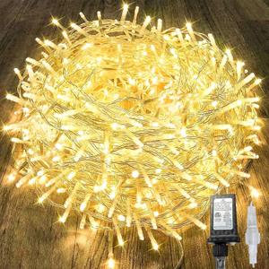 240LED 88Ft Connectable String Lights Indoor Outdoor Clear Wire | Warm White Christmas Lights | Twinkle Fairy Light Plug in with Timer for Bedroom Classroom Wedding Tree Patio Decor