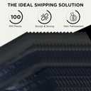 Poly Mailers - 100 Pcs 10"x13" Large Mailing Envelopes, Self-Adhesive Plastic Envelopes, Strong Tear-Resistant Packaging Bags, Poly Shipping Bags for Clothes, Accessories, & More (Black)
