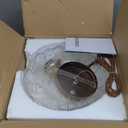 1-Light Pendant Light with Oil Rubbed Bronze Metal Glass Shade and Adjustable Cord Industrial Ceiling Hanging Light for Kitchen Island Bar Dining Room Bedroom Foyer Hallway Farmhouse