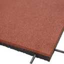 RevTime Easy DIY Interlocked Outdoor Rubber Tiles 20"x20"x1" (500x500x25mm) Thick for Playground, Outdoor Gym Floor, Sport Floor, Backyard Play Area, Safety Rubber Paver (Pack of 4)