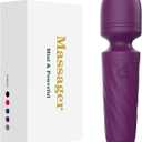 Handheld Personal Mini Massager  Waterproof, USB Rechargeable, 10 Vibration - Perfect on Back Legs Hand Pains and Sports Recovery(Purple)