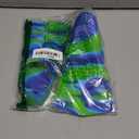 Kids Swim Fins, Short Comfortable Flippers for Lap Swimming and Training for Child, Girls, Boys, Beginners (XXXS(US Kids 9-10.5), Colorful-Green)