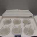 LIBWYS 6 Pack Double Walled Coffee Cups Glasses Mugs, 12oz Espresso Cappuccino Latte Tea Cups with Handle, Heat Resistant Borosilicate Clear Glasses 350ml