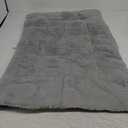 Washable Dog Crate Bed Mat for Medium/Large Dogs  All-Season Comfort with Ultra-Soft Flannel & Heavy-Duty Support (Gray, 36''L*23''W)