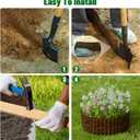 SnugNiture Corrugated Metal Garden Edging,6" x 20' Sturdy Lawn Edging Border,Landscape Edging Border for Lawn, Flower Bed,Garden and Yard(Brown)