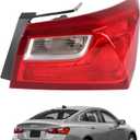 waltyotur Tail Lights Rear Reverse Light Accembly Replacement for 2016-2021 Malibu Passenger Right RH Side Halogen Replacement for GM2805122 84132377