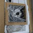 Modern Crystal Ceiling Light,Semi Flush Mount Ceiling Light Fixture with 8-Lights,Gold Sputnik Chandeliers for Bedroom,Dining Room,Farmhouse Kitchen,Office,Living Room