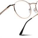 2SeeLife Round Metal Wire Rimmed Reading Glasses for Men & Women  MediumWide Fit, Durable, Spring Hinges, Premium Readers, Gold, +2.75