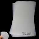12 Pack 7 mil Blank Stencil Sheets 12 x 24 inch Mylar Sheet, Acetate Sheets for Crafts, Milky Translucent PET Template Material