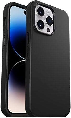 OtterBox iPhone 14 Pro Max (ONLY) Symmetry Series+ Case - Black, Ultra-Sleek, Snaps to MagSafe, Raised Edges Protect Camera & Screen