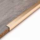 Trimold Matte Gold Aluminum Peel and Stick L Molding Corner Guards with 90° Angle for Wall Door Frame Cabinet Baseboard Protection and Decoration, 51.2in x 0.8in (3Pcs)