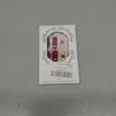 Flower Press on Nails Blue Yellow French Tip Fake Nails Long Stiletto Nail Press ons with 3D Floral Design Glossy Full Cover Spring Stick on Nail for women Manicure 24Pcs