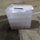 VTG Bead Organizer Box, 84 Pcs Small Plastic Containers with Lids, 4-Tier Stackable Storage Box, Clear Organizers for Jewelry Toys Craft Storage