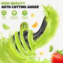 EanOruus Cold Press Juicer, 5.8" Wide Feed Chute Juice Extractor Machine with 400W, High Juice Yield, Slow Masticating Juicer for Whole Vegetables & Fruits, Silver