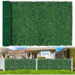 Yangrass Artificial Boxwood Greenery Wall Roll, 60"x120" in 1pcs (50 sqft)