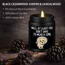 3 x Homsolver Get Well Soon Gifts for Men, Funny Gift for Him After Surgery, Feel Better Cheer Up Inspirational, Sandalwood Candles for Friends Dad Brother Coworker