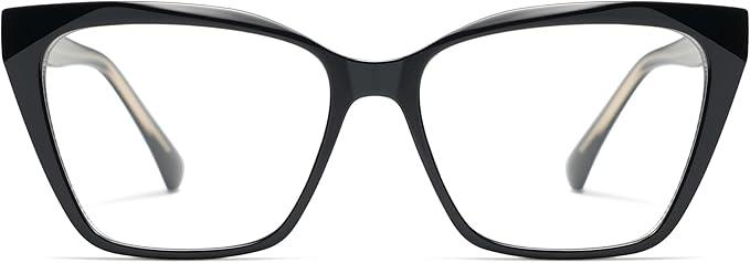 AMOMOMA 3-Pack Trendy Oversized Cat Eye Reading Glasses for Women Stylish Square Blue Light Blocking Readers AM6141 Mix (+3.00 Magnification Strength)
