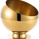 Gold Stainless Steel Spherical Sugar Bowl Seasoning Jar Mints Holder Bowl