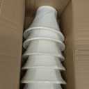 Wellmet Chandelier Shades, ONLY FOR CANDELABRA BULBS, Clip-on Fitter Lamp Shades, 3" X 6" X 5", 6 pcs Set (Bell-3x6x5 inches, Cream white)